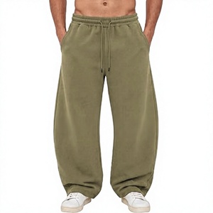 MOMENTUM Men's <b>Brown</b> Canvas Breathable Quick-Dry Lightweight Elastic Waist <b>Joggers</b> Side Pockets Summer Style Nylon/Cotton Unisex - Product Image 1