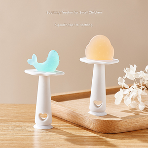 <span class=keywords><strong>Mordedor</strong></span> sensorial de silicona de grado alimenticio sin BPA, juguete de tubo masticable, <span class=keywords><strong>mordedor</strong></span> de ganchillo, piezas de bolsa de seguridad, accesorios - Product Image 2