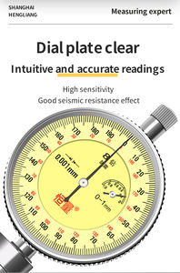 Hengliang misuratore di alesaggio ad alta precisione da 0.001mm con indicatore di quadrante intercambiabile a ingranaggi in rame per misurare gli indicatori interni - Product Image 2