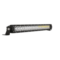 Nouvelle barre lumineuse LED Owllights en aluminium moulé sous pression IP68 de 21,5 pouces 100W 12V pour camion, remorque, tout-terrain, à une seule rangée, 20x5W LED, bateau, SUV