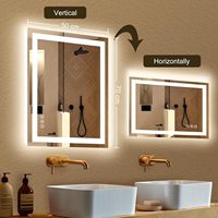 Espejo Rectangular Colgante de Latón Cepillado con Borde Estrecho, Minimalista, para Dormitorio, Área de Vestir, Proyecto Hotelero, Tamaño Personalizado