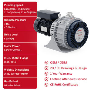 Wordfik PLWX600 Bomba de vacío de desplazamiento en seco para guantera Tabaco Esterilización farmacéutica médica Alto vacío <span class=keywords><strong>1Pa</strong></span> 31.3m ³/H - Product Image 2