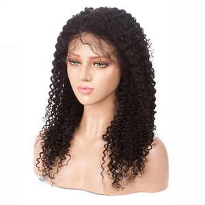 Perruque bouclée crépue tendance 13x4, perruques en dentelle pré-épilées, densité 150%, cheveux humains vierges péruviens, perruque en dentelle frontale bouclée pour femmes - Product Image 2