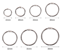 Anneaux de reliure métalliques nickelés pour feuilles mobiles, 25 mm, 30 mm, 40 mm