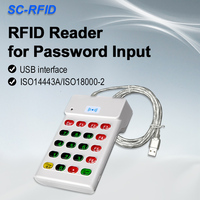 Lector de Tarjetas RFID de 125Khz con Interfaz USB, Botones Numéricos Estilo Teclado, Sin Contacto, Lector de Tarjetas NFC de 13.56mhz, Disponible en Fábrica