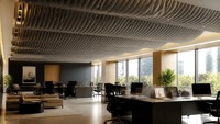 Panneaux acoustiques de plafond en PET, panneaux suspendus décoratifs pour la réduction du bruit et le contrôle acoustique