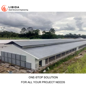 Легкие каркасные стальные сборные птицефабрики сборные стальные конструкции склад сарай для скота здания коровников - Product Image 2