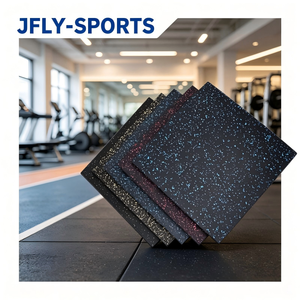 Suelo de Gimnasio de Caucho Antirrotura, Losetas de Caucho para Gimnasio que Mantienen su Forma Completa con el Impacto y la Fricción a Largo Plazo - Product Image 1