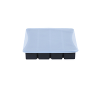 Moule à glaçons rectangulaire réutilisable pour fruits, en silicone sans BPA, avec couvercles, pour congélateur