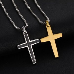 Collier croix en acier inoxydable pour homme avec pendentif Jésus-Christ, très populaire et en vente chaude - Product Image 6