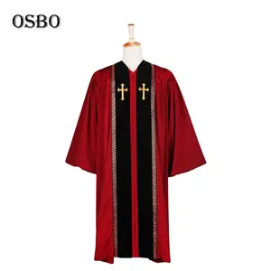 थोक उच्च गुणवत्ता चर्च बागे वेस्ले शैली clergy वस्त्र और कोरस वस्त्र