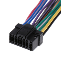 Adaptateur de câble de connecteur de faisceau de câbles d'alimentation de haut-parleur stéréo de radio de voiture à 16 broches pour Alpine CDA-9887