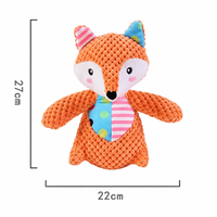 Jouet en peluche couineur pour chien, motif animal de dessin animé mignon, durable, pour le nettoyage des dents, à usage intérieur, idéal pour cadeau pour animaux de compagnie et vente en gros pour animaleries
