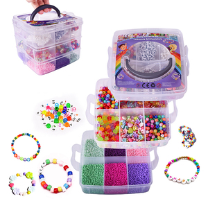 New <b>Colorful</b> DIY Versatile Play Options Enhances Kids Handmade Toy Set Bracelet Making Glass <b>Beads</b> Crystal Lampwork Glass <b>Beads</b> - Product Image 6