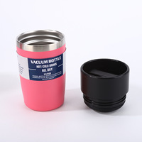 Tasse à café en acier inoxydable 304 de 8oz, 12oz, 16oz avec couvercle rotatif à 360 degrés, verrouillage rotatif, isolation sous vide, gobelet de voyage anti-fuite