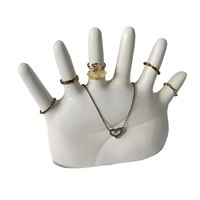 Support de Présentation Créatif pour Bagues et Colliers – Mannequin Main Articulée – Présentoir à Bijoux – Accessoire Photo