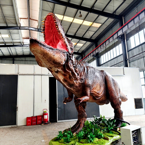 Dinosaurio Mecatrónico de Tamaño <span class=keywords><strong>Real</strong></span>, T-Rex Animatrónico Realista con Movimientos Flexibles y Sonido de Rugido para Parques de Dinosaurios y <span class=keywords><strong>Hoteles</strong></span> - Product Image 1