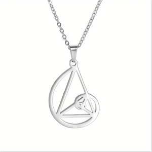Collana in Acciaio Sterling 925 con Pendente Geometria Sacra e Numero di Fibonacci, Gioiello Scientifico di Biologia e Psicologia per Donne - Product Image 5