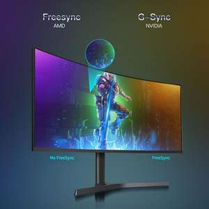 شاشة عرض ألعاب بشاشة عريضة منحنية 34 بوصة شريط RGB مع دقة 4K Hz معدل تحديث ROHS معتمد - Product Image 5