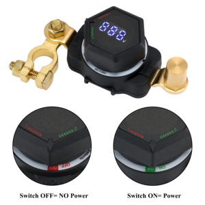 Heavy Duty Bạc mạ đồng Pin chuyển đổi ngắt kết nối isolator với điện áp hiển thị pin thiết bị đầu cuối cho ô tô RV xe - Product Image 3