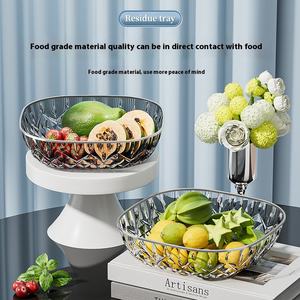 Assiette de fruits secs transparente haut de gamme maison moderne salon Table basse Snack assiette pour hôtel réception assiette de bonbons utilisation - Product Image 4