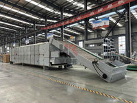 Industriële Doorlopende Transportband Gaasbanddroger Met Plc & Motor Voor Voedselverwerking Aardappel/Cassave Chips Drogen Energiebesparing