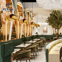 Ensemble de mobilier commercial personnalisé pour stand d'accueil, café, hôtel, restaurant élégant, pour projets