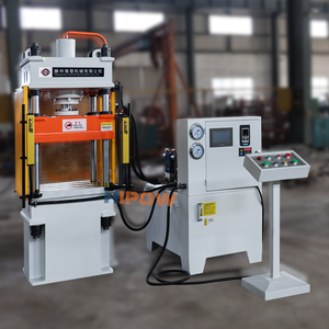 Presse hydraulique verticale à quatre colonnes et trois poutres HIPOW Y32-20T, contrôlée par PLC, moteur 3,7 kW, 220/380/400/415 V, 50/60 Hz, 4T - Product Image 2