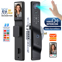 Fabrieksprijs Smart Lock Tuya Wifi Video Call Intercom Functie Digitaal Toetsenbord Elektronisch Deurslot Smartcard Sleutels 6085