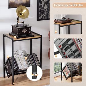 Cuốn sách lưu trữ Organizer hiển thị kệ giá <span class=keywords><strong>CD</strong></span> Album hiển thị giá lưu trữ kỷ lục chủ Vinyl ghi lưu trữ bảng - Product Image 4