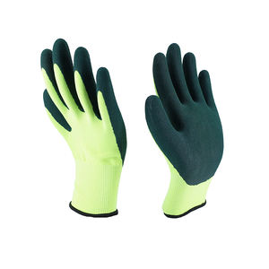 13G Verde Poliéster Látex Negro Arena Acabado Recubierto Trabajo Guantes de seguridad industrial Guantes industriales - Product Image 3