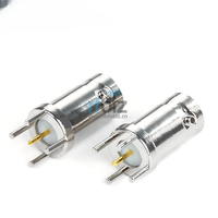 Connecteur coaxial RF BNC-KE180 à quatre broches, insertion directe, tête femelle Q9 BNC à souder sur carte PCB, type fiche