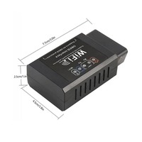 2024 más nuevo ELM327 V1.5 escáner lector de código de coche OBD2 WIFI herramienta de diagnóstico para iPhone IOS /Android automotriz obd2 escáner