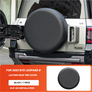 2025 accessoires extérieurs tout-terrain porte arrière monté couverture <span class=keywords><strong>de</strong></span> Protection <span class=keywords><strong>de</strong></span> <span class=keywords><strong>roue</strong></span> <span class=keywords><strong>de</strong></span> <span class=keywords><strong>secours</strong></span> en cuir couverture <span class=keywords><strong>de</strong></span> pneu <span class=keywords><strong>de</strong></span> <span class=keywords><strong>secours</strong></span> pour BYD Leopard 8 - Product Image 4