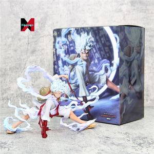 Anime de una pieza Sun God Nika Fifth Luffy Crouching Pose Second Gear Awakening figura de pelo blanco modelo estatua coleccionable - Product Image 2