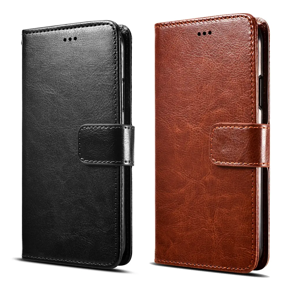 Minibook Genuine Leather Phone Cases For Iphone 12 Pro Max Wallet Phone Case For Samsung Galaxy A11 Note 20 Ultra Pu Flip Case