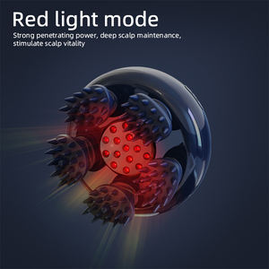 Masajeador Eléctrico de Cuero Cabelludo EMS con Luz Roja, Masajeador de Cabeza Impermeable con Múltiples Modos, Rascador de Cabeza para Regalo - Product Image 4