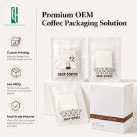 Sachet d'emballage extérieur personnalisé imprimé pour café filtre 10g 12g, petite pochette mate pour filtre à café à oreilles suspendues, Bolsas De Cafe