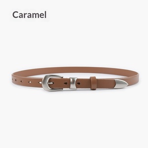 Ceinture décontractée pour femme <span class=keywords><strong>en</strong></span> cuir de vachette véritable de haute qualité avec boucle ardillon <span class=keywords><strong>en</strong></span> alliage, idéale pour pantalons et jeans - Product Image 6
