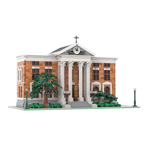 MOC-100578 modulare torna al futuro modello di torre dell'orologio mattoncini di assemblaggio giocattoli fatti da te blocchi di costruzione regali per bambini di Natale 3104 pz/set - Product Image 1