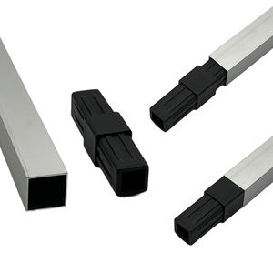 נתיבים רבים שונים צינור מרובע מתאים עבור 20 x20 25x25 30 מרובע צינור מחבר פנימי פלסטיק צינור מרובע צינור מרובע - Product Image 3