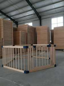 Grand parc <span class=keywords><strong>de</strong></span> jeu en bois pour bébé, barrière réglable, clôture <span class=keywords><strong>de</strong></span> sécurité robuste, aire <span class=keywords><strong>de</strong></span> jeux avec porte pour tout-petits et bébés - Product Image 3