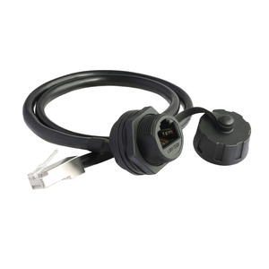 Connecteur RJ45 Aohua en L étanche IP67 avec boîtier en nylon pour routeur Ethernet Cat 5e Cat 6 - Product Image 1