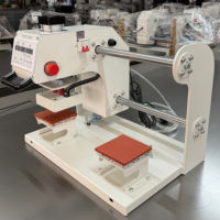 Mesin Press Panas Pneumatik Portabel Ukuran Kecil Grosir 10x10 15x15 20x20 20x30 untuk Transfer Film Sublimasi Logo/Label Pakaian Dalam/Bra