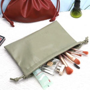 25*15Cm Colorful Waterproof Pu Leather Drawstring Cosmetic <b>Bag</b> Custom Logo Printing Leather Travel Makeup Pouch <b>Dust</b> Leather <b>Bag</b> - Product Image 5