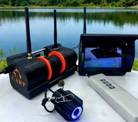 Accessoires pour bateau à appât Caddx avec écran 7 pouces, caméra HD sous-marine 13MP grand angle 140°, assistant vocal IA, capacité de plongée jusqu'à 30 pieds