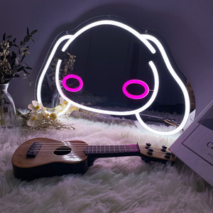 Il Best-seller di alta qualità Kitty Cat specchietto per il trucco al Neon insegna al Neon LED tavolo Vanity Custom segno di riduzione tariffaria - Product Image 3