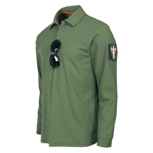 เสื้อเชิ้ตฝึกซ้อมแขนยาวผู้ชาย DF25 สีกากี ปกเสื้อแบบปกเชิ้ต ระบายอากาศได้ดี เหมาะสำหรับกิจกรรมกลางแจ้ง ชุดยูนิฟอร์ม แจ็คเก็ตสำหรับฤดูใบไม้ผลิและฤดูใบไม้ร่วง ขายส่ง - Product Image 5