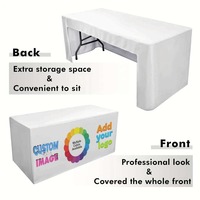 Nappes classiques multi-tailles personnalisables avec logo, en polyester/coton extensible, lavables en machine pour hôtels, banquets, expositions, comptoirs