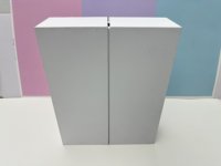 Boîte cadeau rigide à double porte avec logo personnalisé, en carton gris recyclé PPWR, laminé, pour vêtements et chaussures
